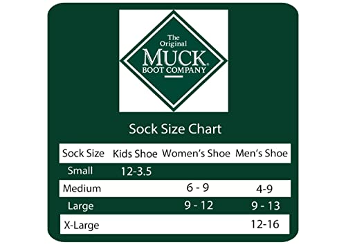 MUCK Boot Mens Merino Wool Gradual Compression Tall Boot Socks 1 Pair Pack