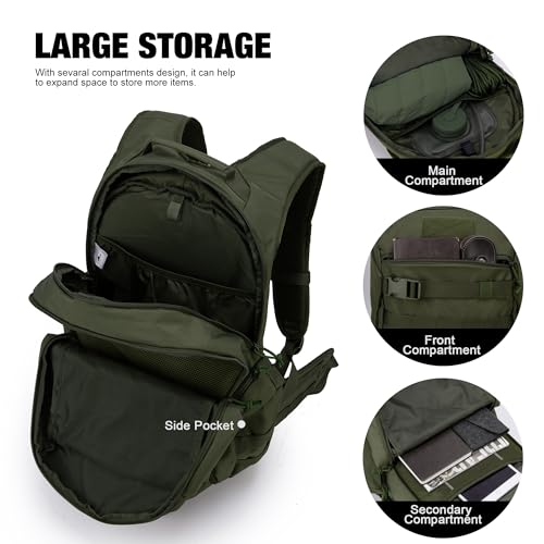 Mardingtop 28L Tactical Backpack+Molle Tactical Utility Pouch
