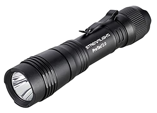 Streamlight 89000 ProTac 2.0 2000-Lumen 17300-Candela Rechargeable Tactical LED Flashlight with USB C Cable, and Holster, ...