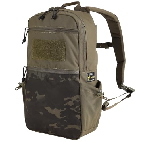 VOTAGOO GEAR Tactical Backpack with Carbon Frame,15L Daypack 500D Durable Water-Resistant Pack W/ 16" Laptop Sleeve Multip...