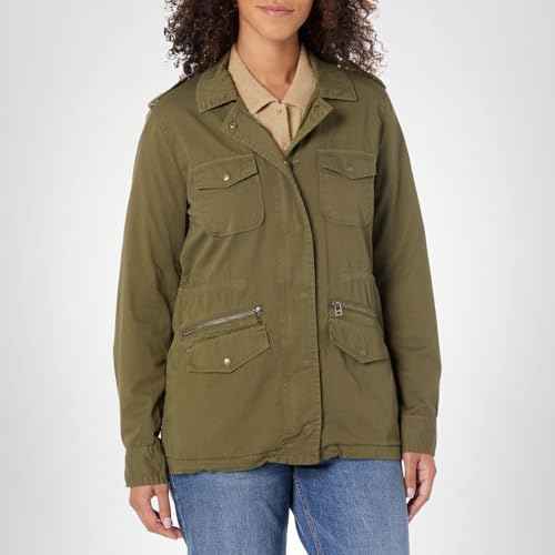 Velvet by Graham & Spencer Women's Ruby Cotton Twill Jacket, Hunter, X-Small Petite