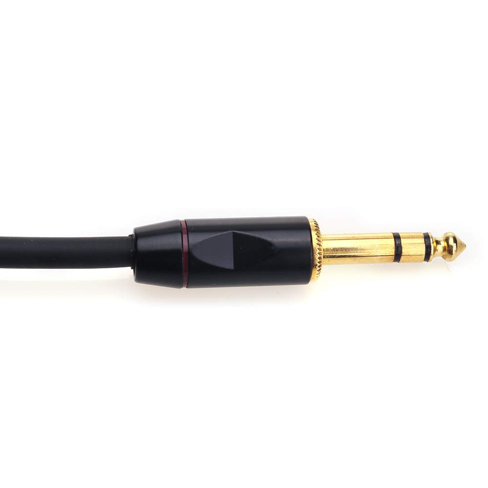 Disino 1/4 Trs To Dual Xlr Male Y-Splitter Stereo Breakout Cable 1/4 Inch(6.35Mm) To 2 Xlr Patch Cable - 3.3 Ft/1M