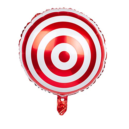 SummitLink Pack of 10 Target Style Balloons PE Helium Foil Balloon Mylar (Round 20'')