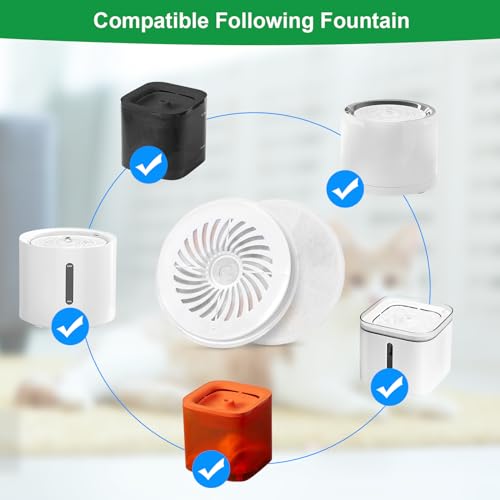 (10 pcs) Upgraded Filter Units 3.0 for PET Cat Water Fountains E versweet 2S/3/3 Pro,E versweet Solo/Solo SE, Replacement ...