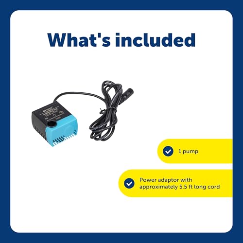 PetSafe Replacement Pump, Submersible, Quiet Operation, Compatible with Drinkwell Ceramic, Stainless Steel, 360 Pet Water ...