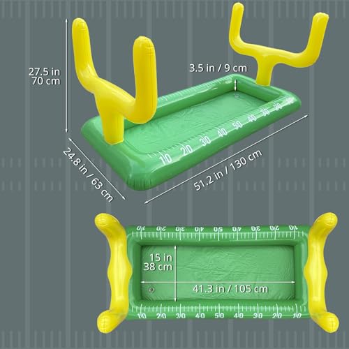 Inflatable Football Stadium Cooler Set, 2-Piece Football Ice Buffet Serving Bar for Food & Drinks, Tailgate Party Supplies...