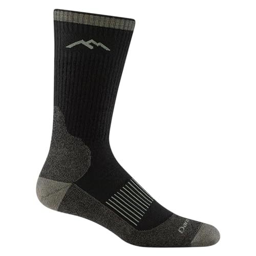 Darn Tough Men's Merino Wool Hiking Socks - Breathable, Lightweight Thick Socks - Charcoal, Medium