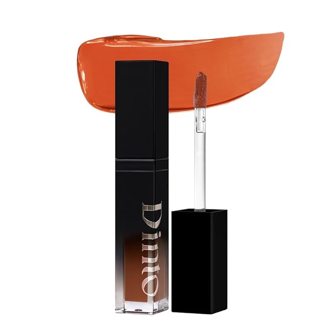 DINTO (Peter & Wendy Collection Deep-Kissed Plumping Lip Enamel - Glitter Lip Gloss, High Shine, Cooling Plumping, Long-Lasting, Vegan & Cruelty-Free (155 Forever Child, 0.13 fl.oz.) (10 colors)