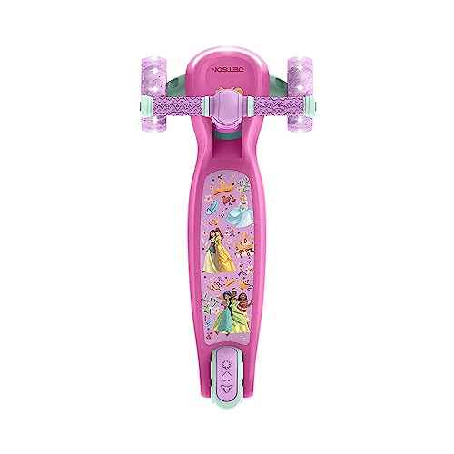 Jetson Character Kids Kick Scooter, LED Lights on Stem & Light-Up Wheels, Lightweight Frame, Height-Adjustable Handlebar, Lean-to-Steer System, Easy-Fold Mechanism