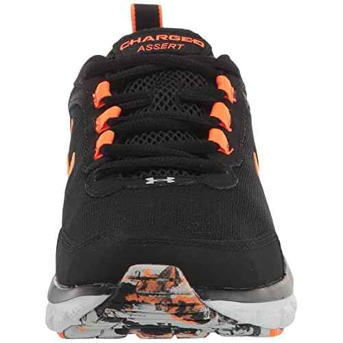 Under Armour Men's Charged Assert 9 Marble, Black/Blaze Orange, 11.5 Medium US