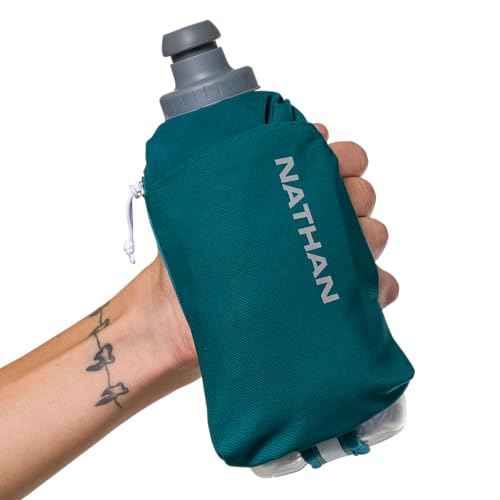 Nathan - SpeedDraw 2 12oz Ins. Flask Deep Teal/Reflective Silver OSFA