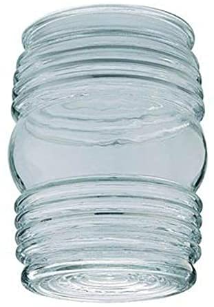 KastLite Clear Glass Jelly Jar with 3.25" Fitter Neck | 4.75" Height x 3.63" Diameter | Indoor/Outdoor Wall Light Cover | Single