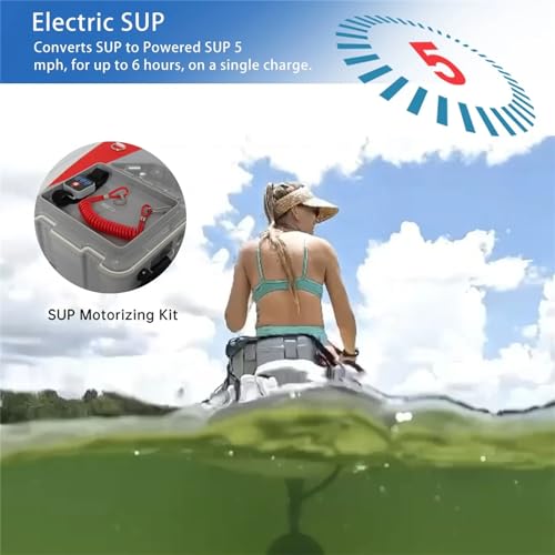 Aniwini Rechargeable Electric Surfboard Fin, Stand-Up Paddle Board Thruster, Portable Underwater Motor with Remote Control...