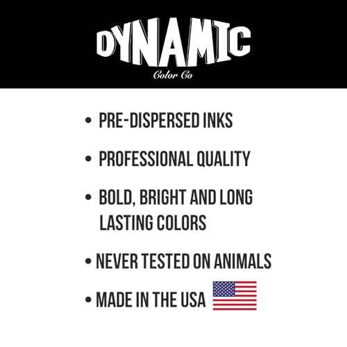 Dynamic Color Co. - Black Tattoo Ink, Long Lasting Vivid Color, Sterilized, Made in USA, Since 1990 (1 oz Bottle)