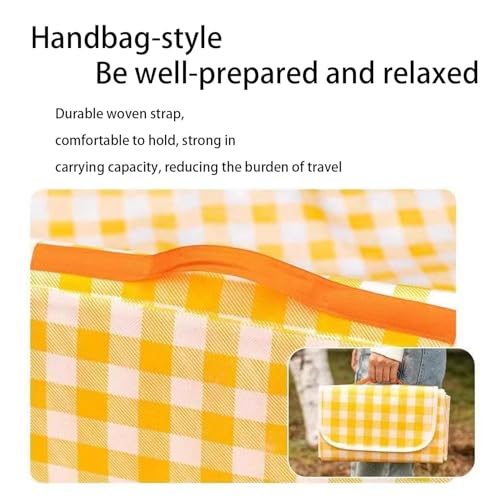 EIYNIY Large Picnic Blanket Waterproof and Sand Proof -59x39 inch Large Outdoor Beach Mat, Portable Foldable Blanket, Suit...