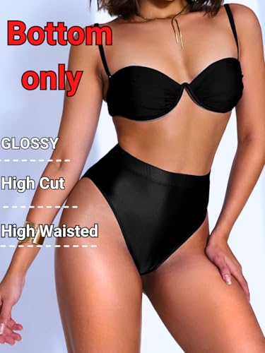 Kaei&Shi High Waisted Rave Bottom,High Cut Brazilian Cheeky Panties,Tummy Control Underwear Festival Shorts