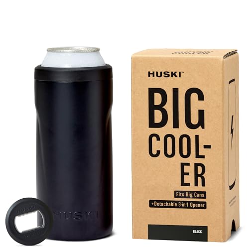 Huski Big Can Cooler | NEW | Premium 16oz & 19.2oz Beer & Energy Drink Cooler with Detachable 3-in-1 Opener | Triple Insul...
