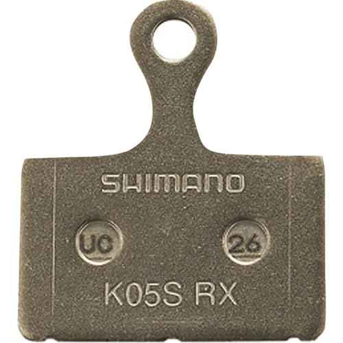 Shimano K05S-RX Disc Brake Pad and Spring - Resin Compound, Stainless Steel Back Plate, One Pair