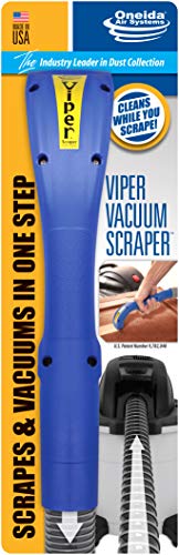 Oneida Air Systems Viper Vacuum Scraper® Ergonomic Textured Grip Wet/Dry Vac Attachment with Reversible Tungsten-Carbide B...