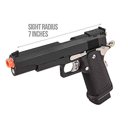Golden Eagle Steel Airsoft Hand Gun Hi-Capa 1911 Airsoft Pistol with 6mm BBS and Speed Loader