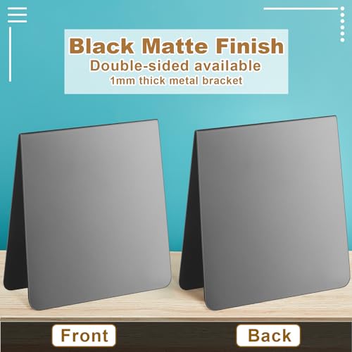 Gersoniel Magnet Display Stand Balls Magnetic Display Board Black Metal Magnet Board Stand Desk Easel Board for Bulletin T...