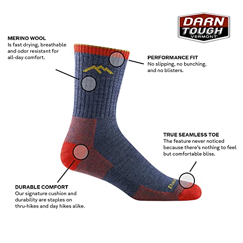 Darn Tough Men's Hiker Micro Crew Midweight Hiking Socks (Style 1466)