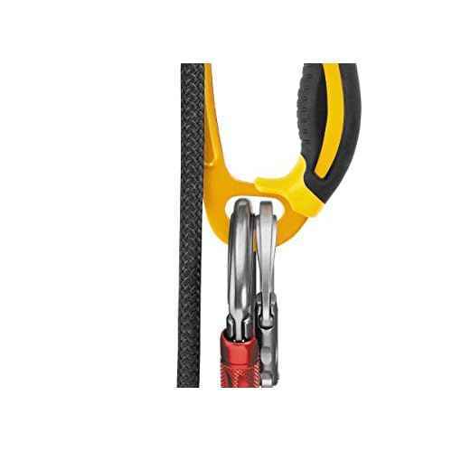 PETZL Ascension Ascender - Ergonomic Handled Rope Ascender for Climbing and Rigging - Yellow - Right