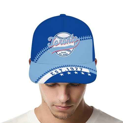 Baseball City Style Adjustable Hat Unisex Adult Game Day Team Color Snapback Cap Sports Fan Gift for Men Women