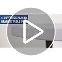 Flash Furniture Kathryn 31.5" Round All-Occasion Folding Bar Height Table for Parties and Commercial Events, Plastic Bar H...