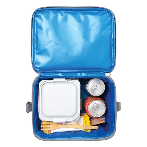 PackIt® Freezable Essential Cooler, Gray Fog, Built with EcoFreeze® Technology, Fully Freezable, Collapsible, Reusable, Wi...