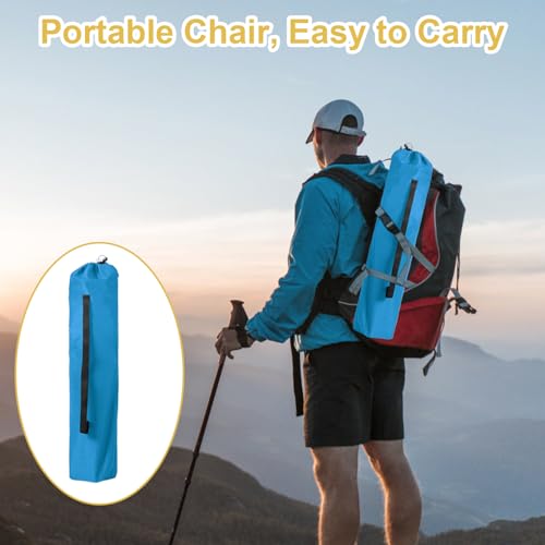 VOYSIGN Folding Camping Chair with Cup Holder & Storage Bag, 225lbs Capacity, Large Anti-Sink Feet, Breathable PE Coated F...