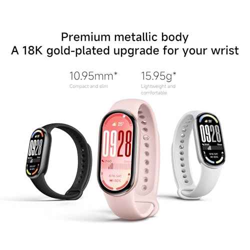 XIAOMI Mi Smart Watch Band 10, 5ATM Waterproof Fitness Step Tracker Sports Digital Smart Watch Health Band for Men Women, 1.72" AMOLED Display, 150+ Sports Modes 24/7 Sleep Monitor (Glacier Silver)