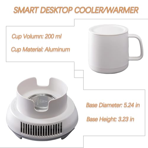 Coffee Warmer, Cup Cooler and Warmer for Desktop, Smart Beverage and Drink Cooling 2 -in-1
