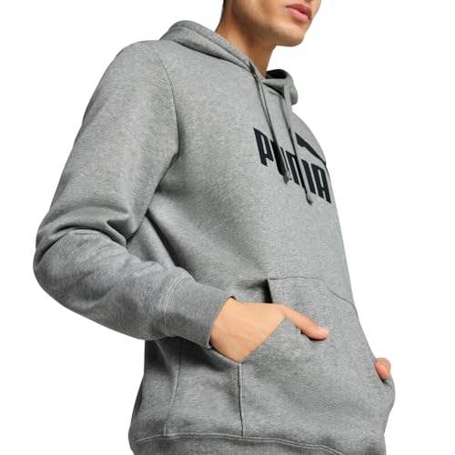 PUMA mens Essentials Big Logo Fleece Hoodie