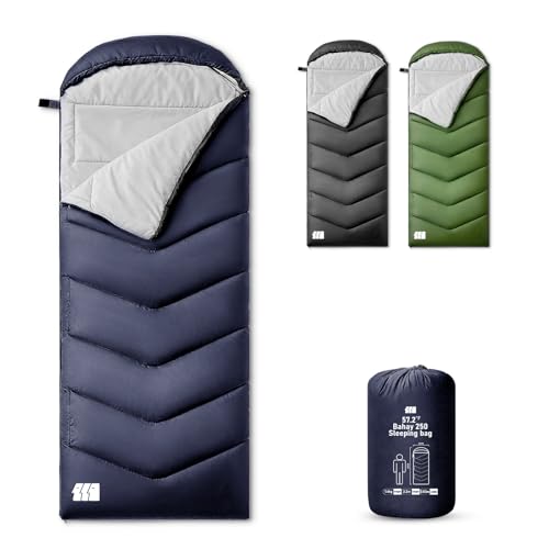 TANSTRIDER 0 Degree XXL Winter Sleeping Bags for Adults Cold Weather,Camping Sleeping Bag for Kids with Compression Sack,4...
