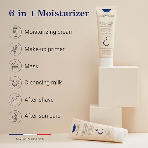 Embryolisse Lait-Crème Concentré, Multifunction Daily Face Moisturizer and Makeup Primer, Suitable for All Skin Types. Fre...
