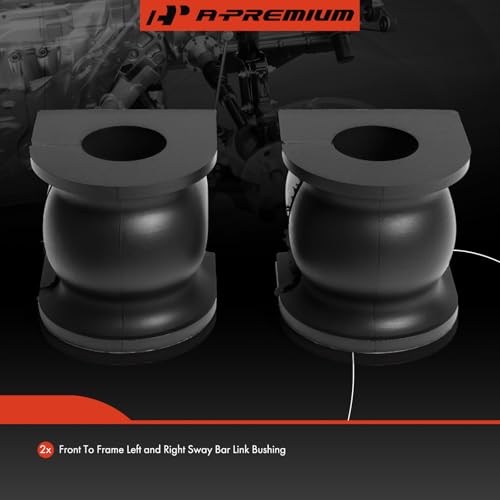 A-Premium 2 x Front To Frame Sway Bar Bushing Kits, Compatible with Honda CR-V CRV 2007-2014