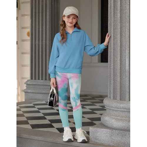 GRACE KARIN Girls Fall Outfit Teen 2 Piece Sweatshirt Sweatpant Back To School Tracksuit Fashion Cute Clothes Size 6-12