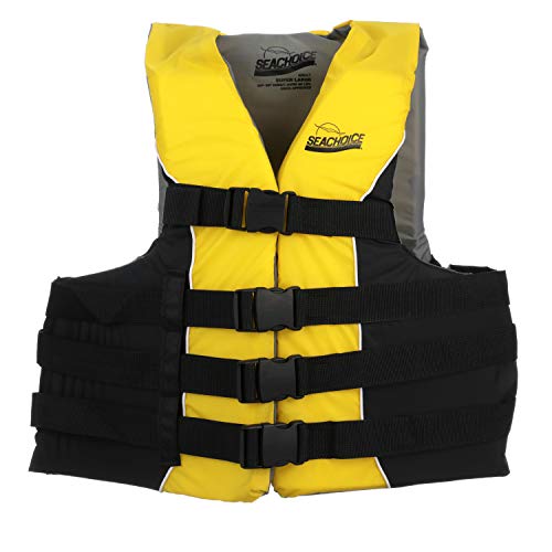 Seachoice Type III Life Jacket - USCG-Approved Adjustable Boat Vest