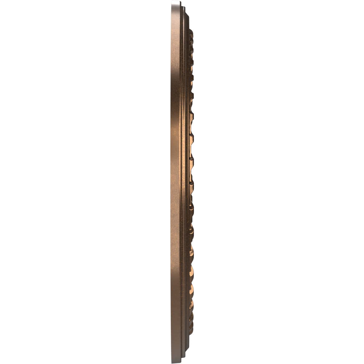 Ekena Millwork Cmp10Cocab Cole Thermoformed Pvc Ceiling Medallion (Fits Canopies Up To 4 1/4), 10Od X 3 1/2Id X 3/4P, Metallic A