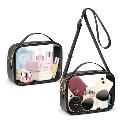 KETIEE Clear Crossbody Bag, Stadium Approved Clear Purse Bag for Concerts Sports Events Festivals