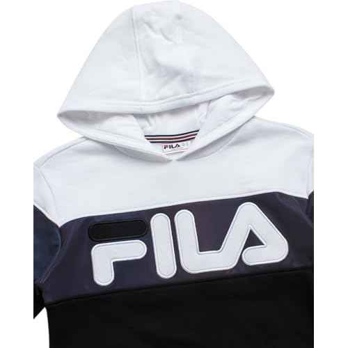 Fila Boys Hoodie - Athletic Performance Fleece Pullover Sweatshirt - Cozy and Warm Graphic Hoodies for Boys (Size: 8-20)