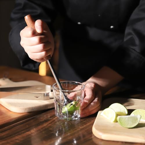 Btuqbu Cocktail Shaker Set with Stand, Mixology Bartender Kit for Drink Mixing | Mixology Set with 7 Bar Set Tools Cocktai...