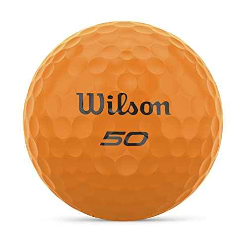 Wilson Fifty Elite Golf Balls - 12 Pack, Orange