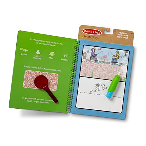 Melissa & Doug Let’s Explore Water Wow! Outdoor Adventure Deluxe Water-Reveal Pad – Reusable On The Go Travel Activity