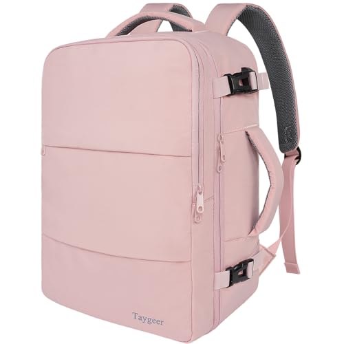 Taygeer Travel Backpack for Women, Carry On Backpack with USB Charging Port & Shoe Pouch, TSA 15.6inch Laptop Mochila Flig...