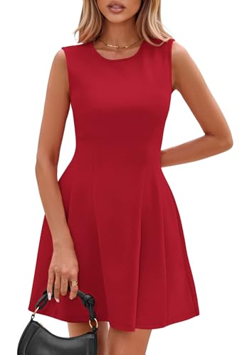 PRETTYGARDEN Summer Dresses for Women 2026 Elegant Classy Spring A Line Business Casual Work Graduation Cocktail Short Dress