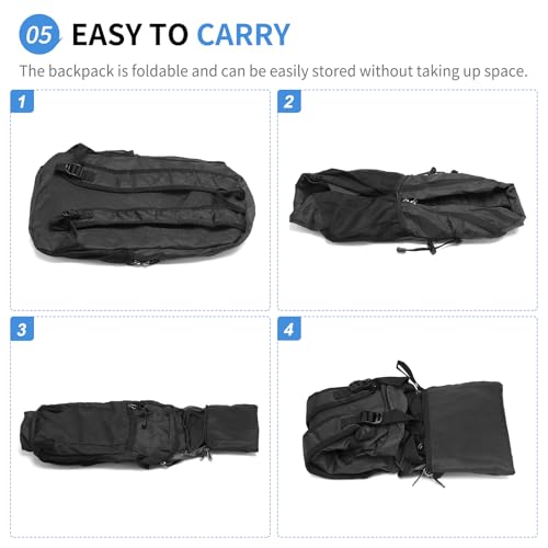 SUIKIHUM Hiking Daypack Packable, Camping Backpack Water Resistant Lightweight Polyester for Men Women Travel Outdoor