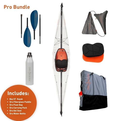 Oru Bay ST Foldable Kayak | Stable, Durable, Lightweight - Lake, River, and Ocean Kayaks - Intermediate - Size (Unfolded)