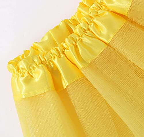 Kids Tutu Skirts 3 Layered Tulle, Fit Most 4-11 yrs Little & Big Girls for Dance Party Costume